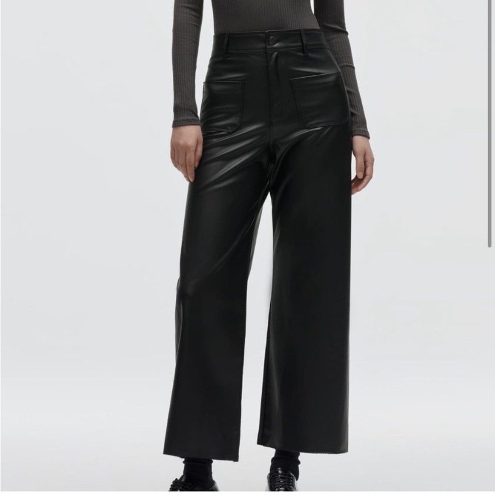 Zara Elegant Black Wide Leg Trousers